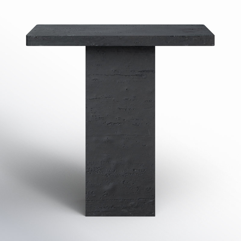 Mario Stone Top Single Coffee Table, Black