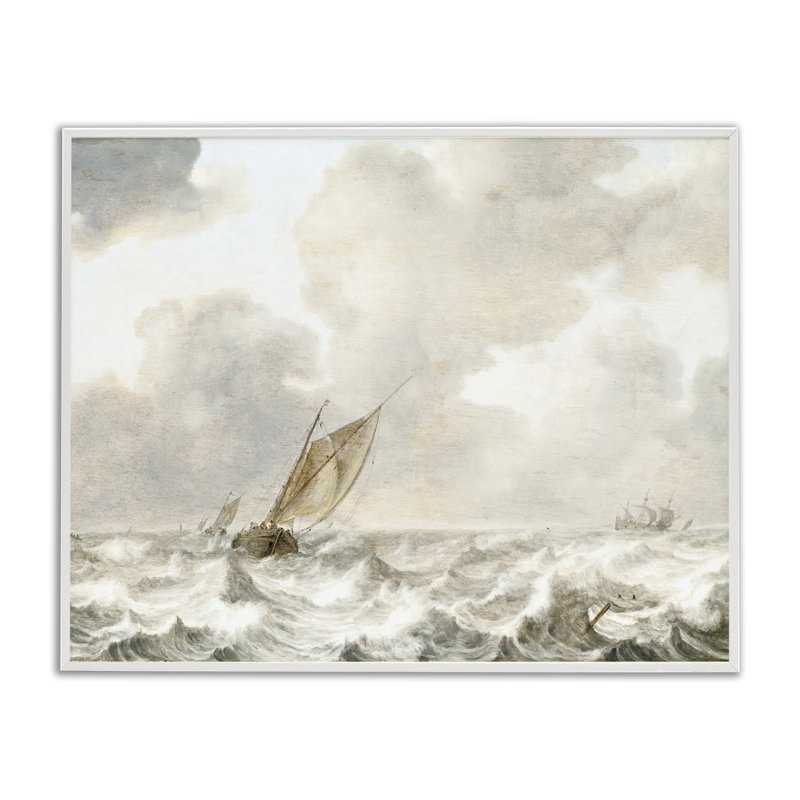 Giclée rétro encadrée, design par Leah Straatsma, Encadrement giclée blanc côtier, H 11 po x l 14 po