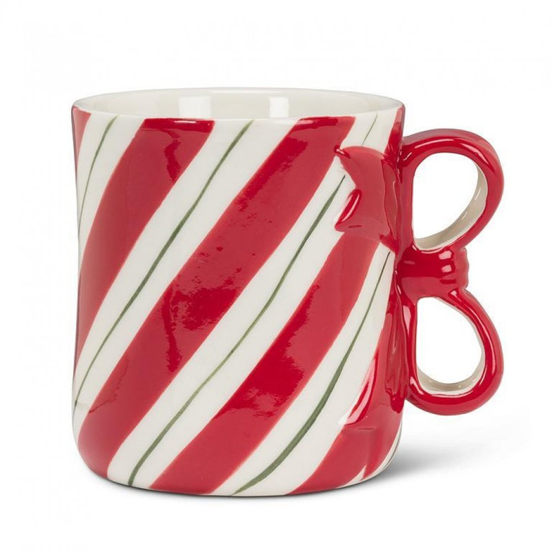 Stripe & Ribbon Mug