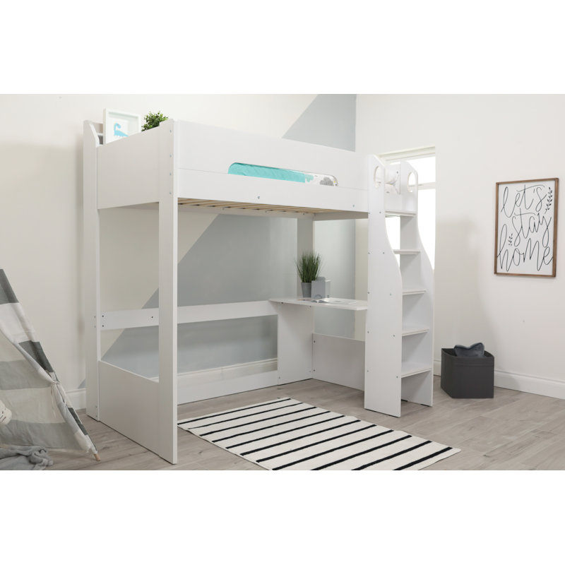 Kluesner Single (3') High Sleepers with Storage Included with Desk Included