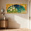 «Fantasy & Sci-Fi Floral Night Sky», ensemble de 3 impressions sur toile