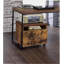 Bob Weathered Oak & Black Finish File Cabinet