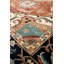 Tapis oriental en laine noué à la main bleu / orange / noir Serapi-90579150