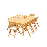 Surfliner Outdoor 9 - Piece Teak Dining Set