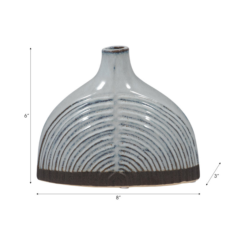 Vase de table Modern Modern, H 6 po x l 7 po x P 3 po