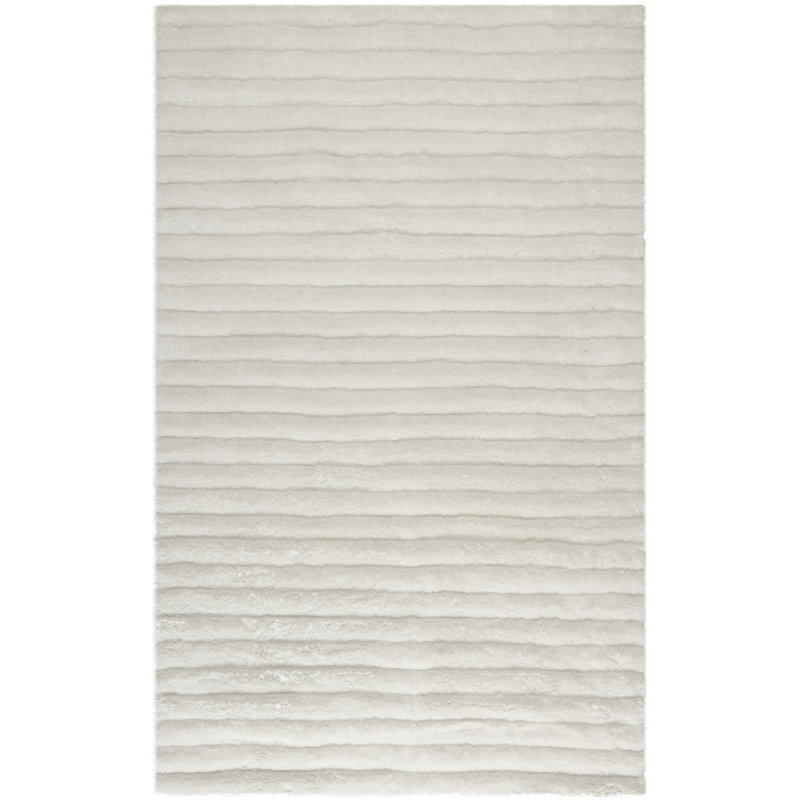 Nisan Solid Colour Hand Woven Area Rug, Rectangle 152 x 244 cm