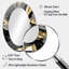 Imminent Bliss Bold Textured Gold and Black III - Miroir mural ovale moderne doré-2108012380