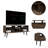 Tv Stand For TV´S Up 51", Two  Drawers, Four Legs, Three Open Shelves-104756600
