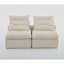 Canapé modulaire, sans accoudoirs, bricolage à souhait, tissu en velours côtelé doux, canapé-lit à dossier nu, coin lecture ou appartement, coussin lombaire, 2 sièges, rembourré-1496039080