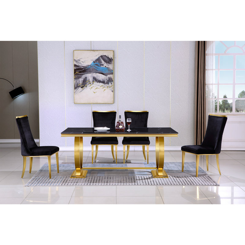Kianga 18.1'' H Velvet Upholstered Side Chair
