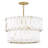 Simone 24" Six-Light Drum Chandelier w/ Natural Alabaster Panels