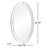 Henning Metal Oval Wall Mirror