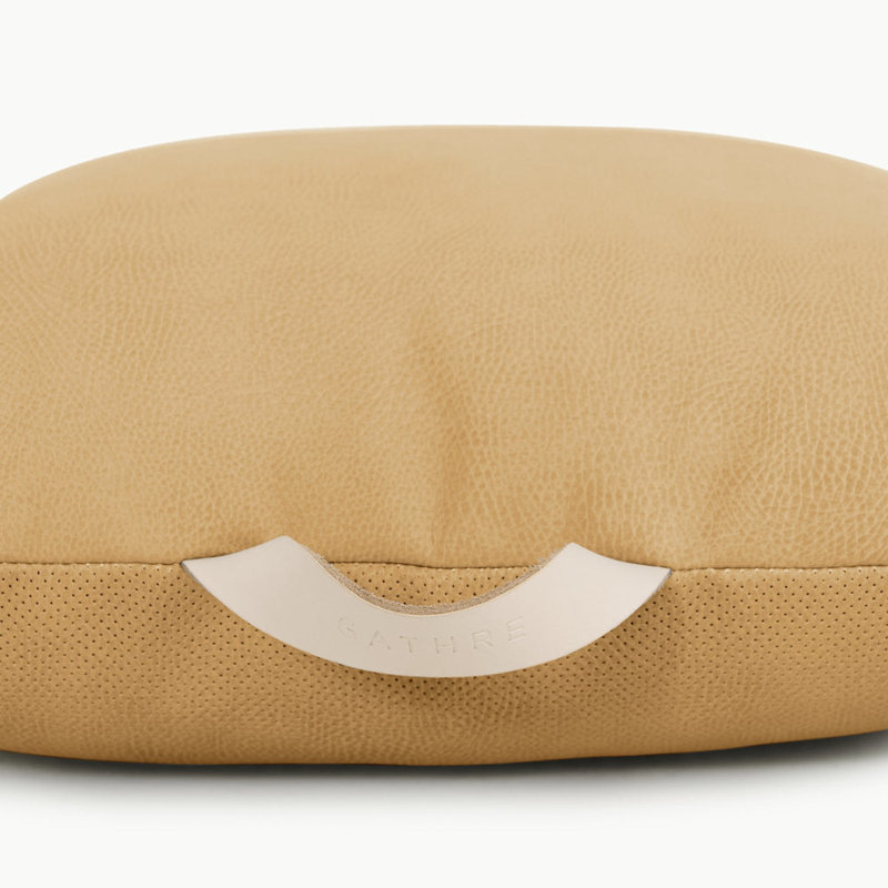 Gathre Floor Cushion, Camel, 7" x 18"