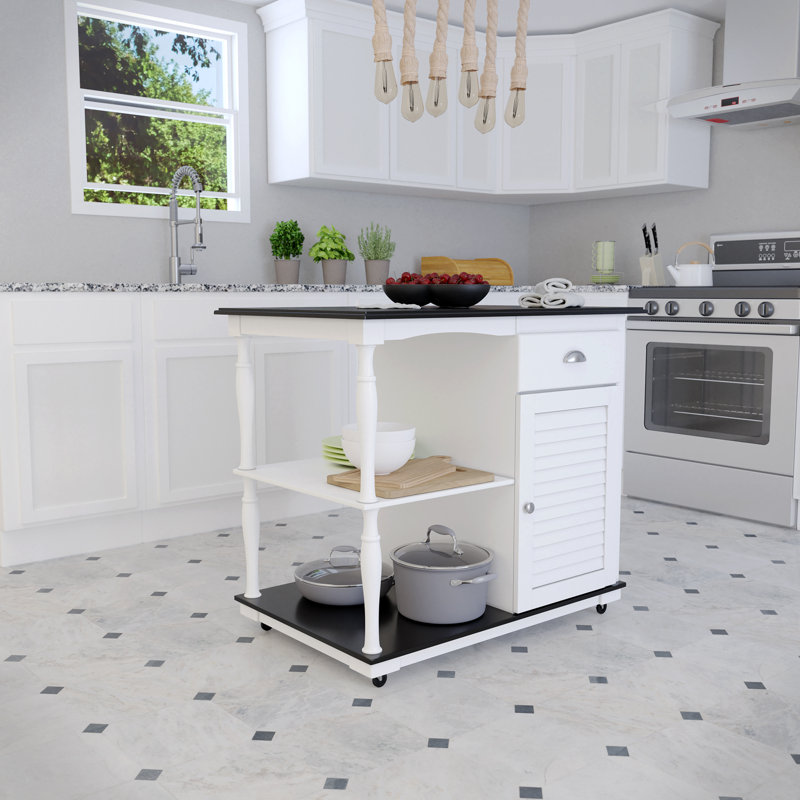 Muxlow 38 " W Kitchen Cart