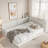 Modern Upholstered Platform Bed With Usb Ports-337059936
