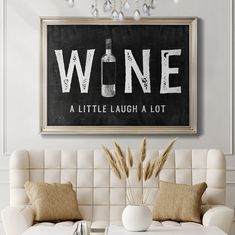 «Wine A Little», reproduction d'art sur toile, L 25 po x H 21 po