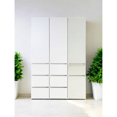 Armoire modulaire en bois avec tiroirs