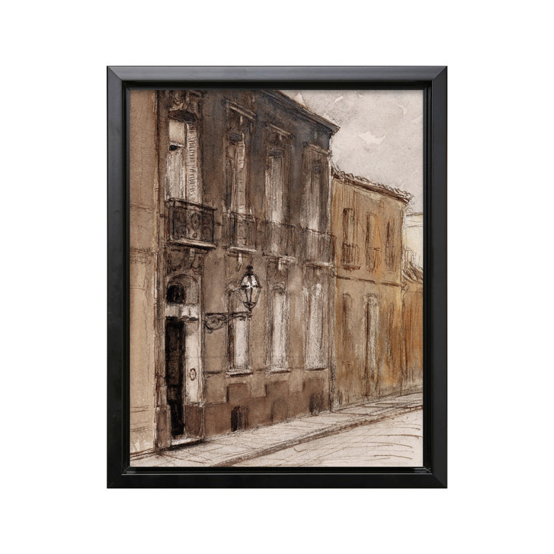 Rue Saint-Maur, Black Framed, Canvas, 08"H x 10"W