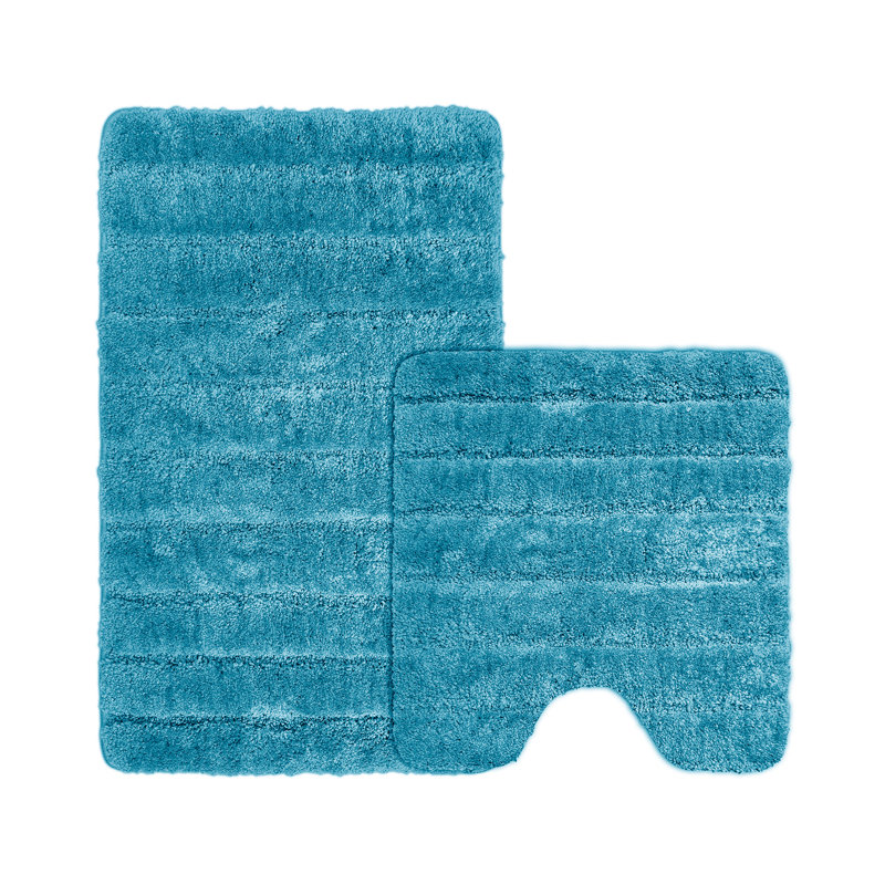 Super Soft Cosy Comforting Lexington Bath Mat Set, Teal