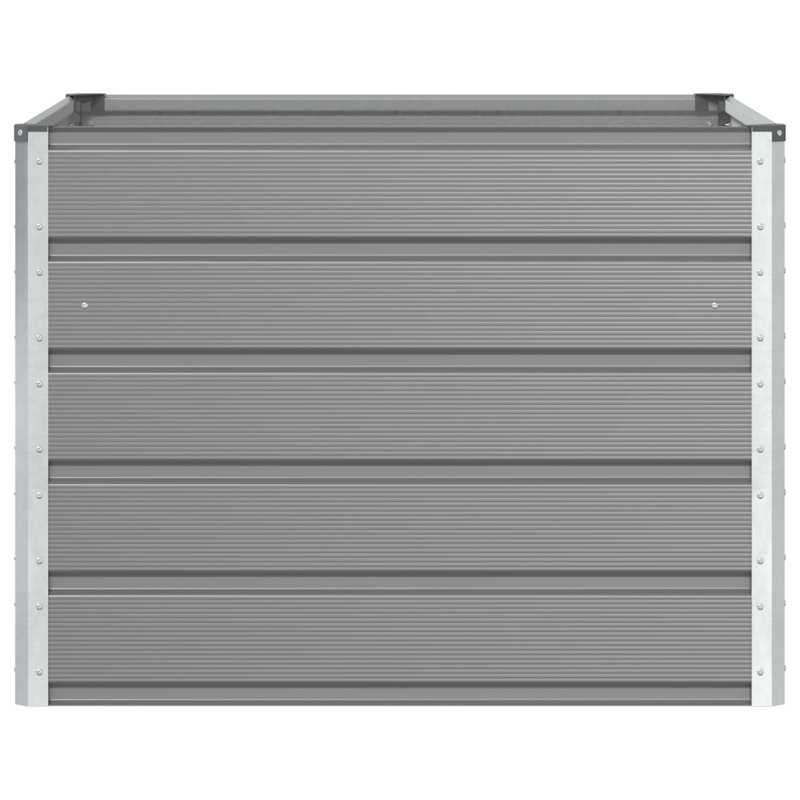  Planter Steel, Light Grey, 75cm H x 100cm W x 100cm D