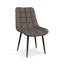 Bierman 45cm H Velvet or Faux Leather Upholstered Dining Chair, Black Metal Legs-1957697473-1957697499