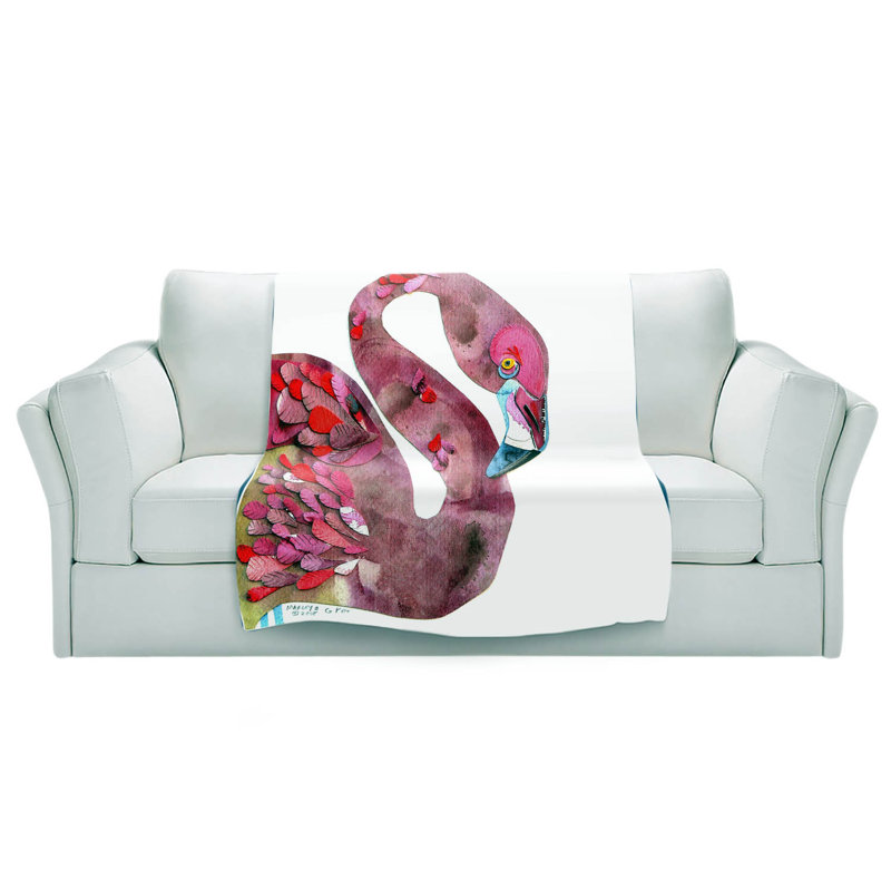  Couverture Flamingo, 68 po x 80 po