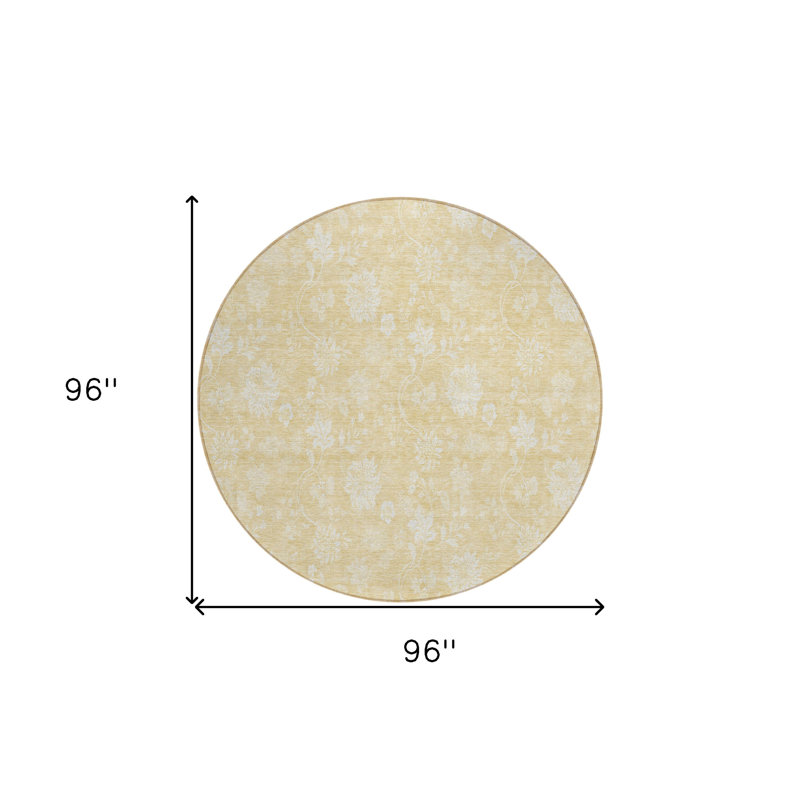 Tapis d'intérieur rond 8 pi
