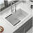 Quartz Kitchen Sink - White granite composite Workstation Drop-in kitchen sink 30"x22"x10"