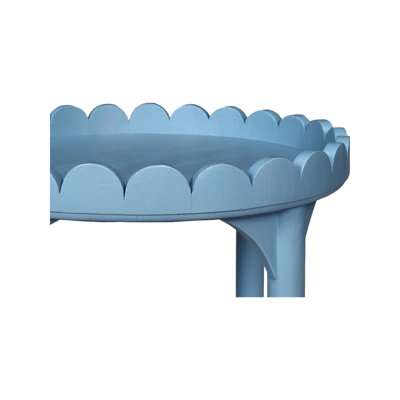 Madeline Scalloped Round Side Table