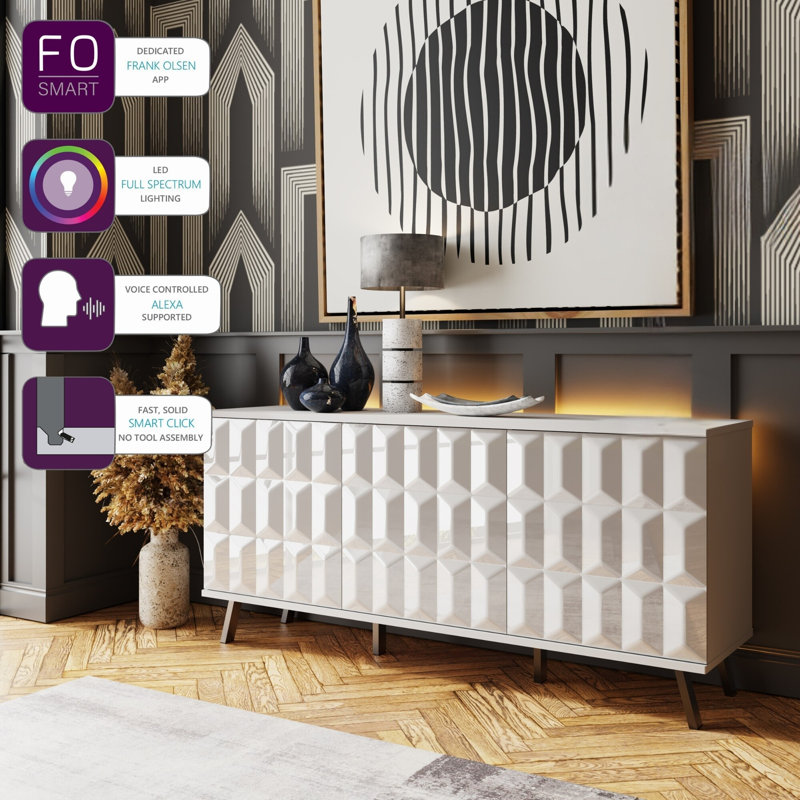 ELEVATE 151cm Sideboard, White