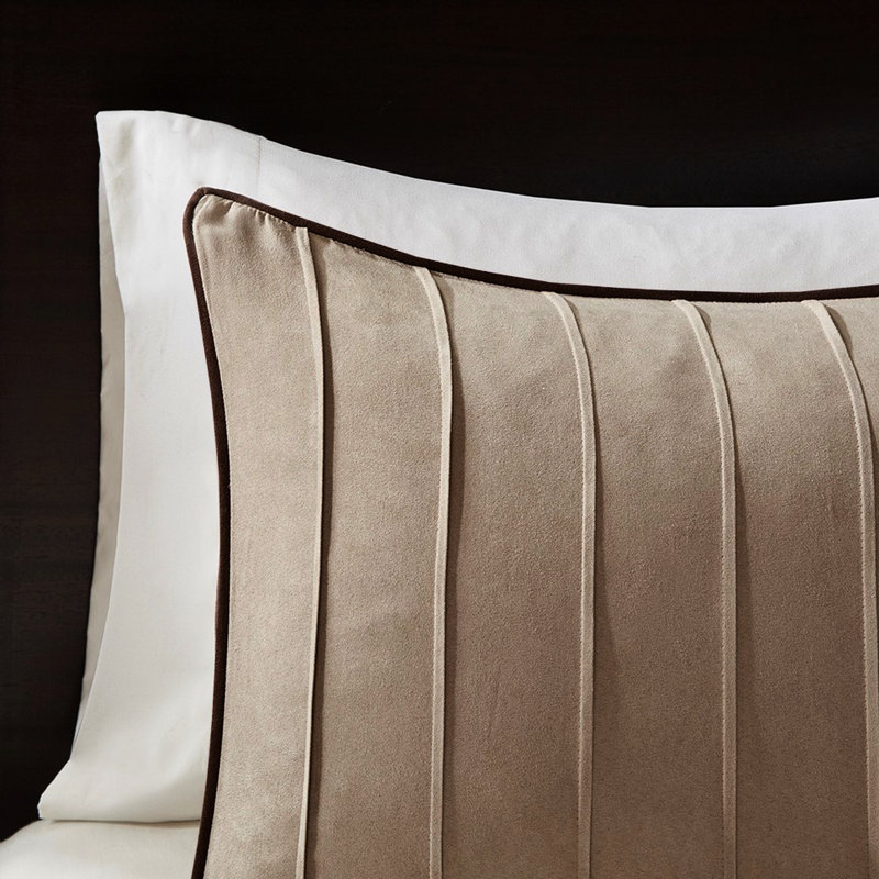 Faux Suede Comforter Beige Full - 100% Comfort Bedding Warm And Inviting, Beige