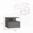 Adele Floating Nightstand with Drawer and Open Storage Shelves
