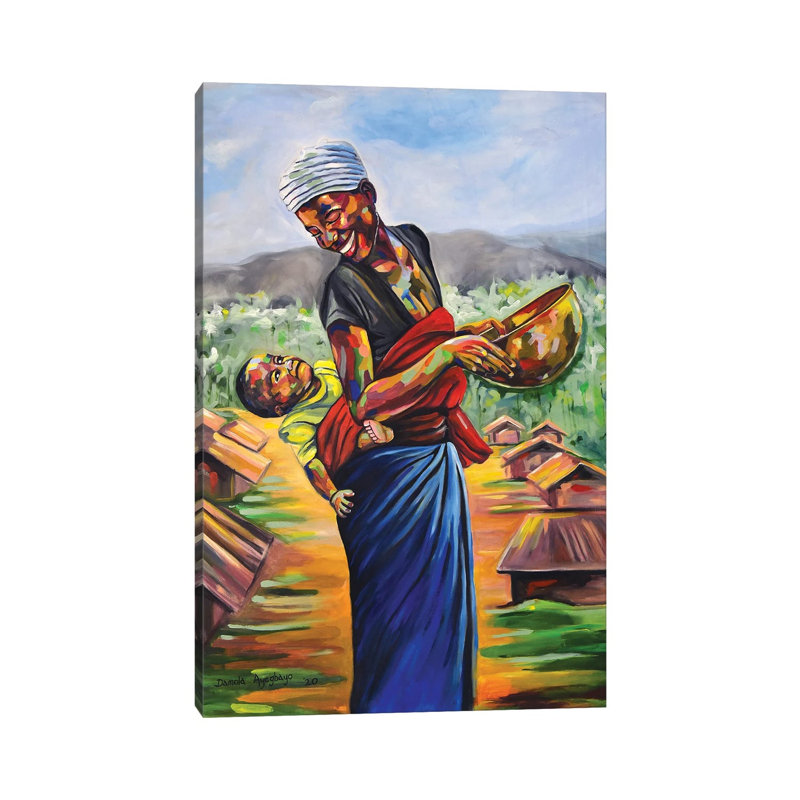Cradle by Damola Ayegbayo - Print on Canvas, Wrapped Canvas, 66.04 cm H x 45.72 cm W