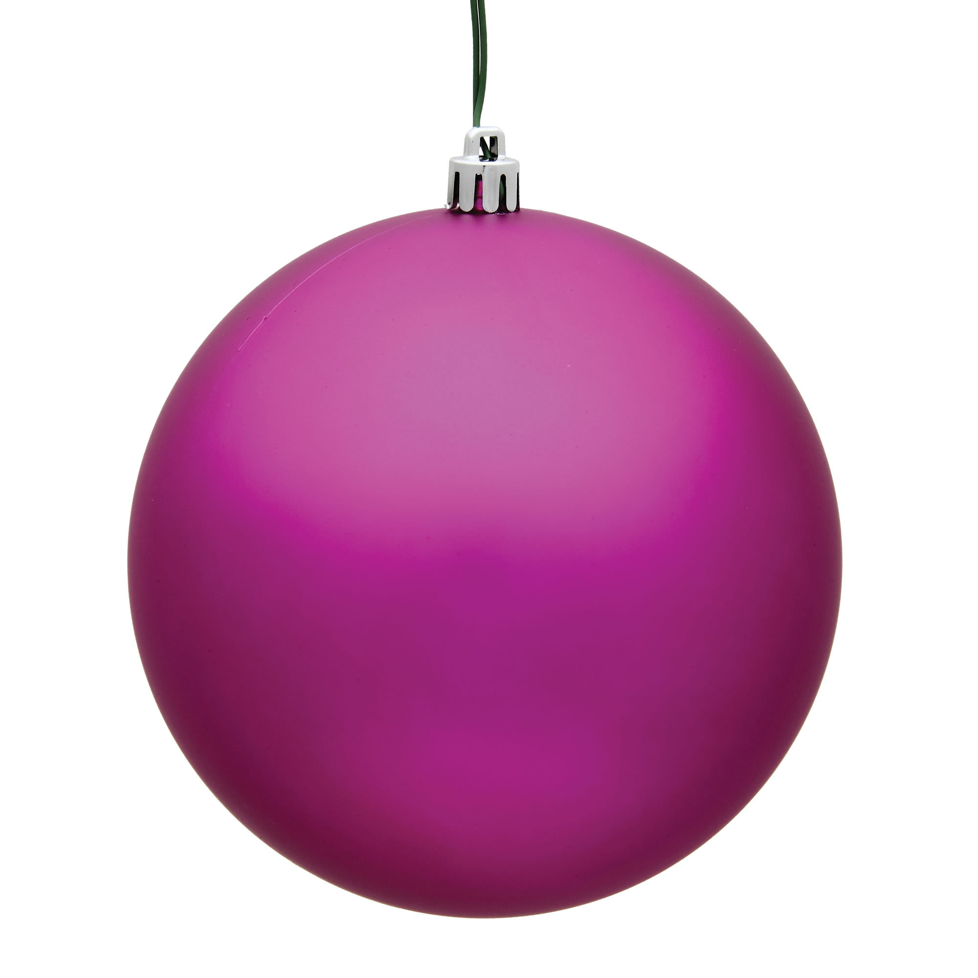 Holiday Décor Ball Ornament, Matte Fuchsia