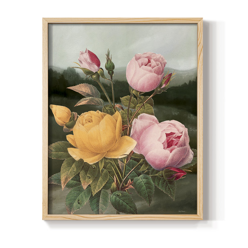 «Botanical Landscape II», reproduction encadrée - bois massif, Naturel, H 11 po x l 9 po