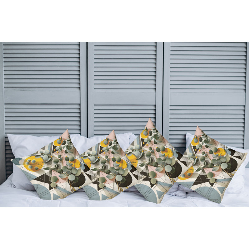 Fabric Reversible Throw Pillow, 24"H x 24"W