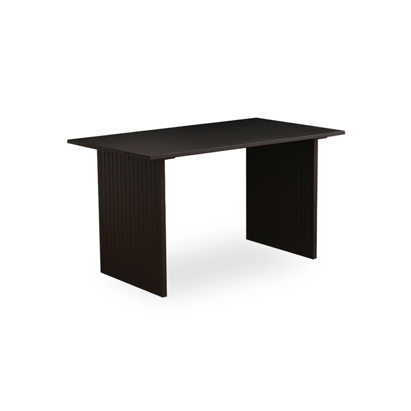 Table de salle à manger en bois massif de style moderne et simple, H 30,08 po x L 55,12 po x l 31,50 po