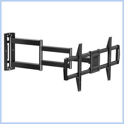 Long Arm Full Motion TV Wall Mount for 42"-75" TVs, 30" Extension Tilt Swivel Bracket, Max VESA 600x400mm, Holds 77 lbs