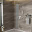 Pomme de douche double - Système de douche carré à fixation au plafond de 16 pouces avec valve brute-118534803