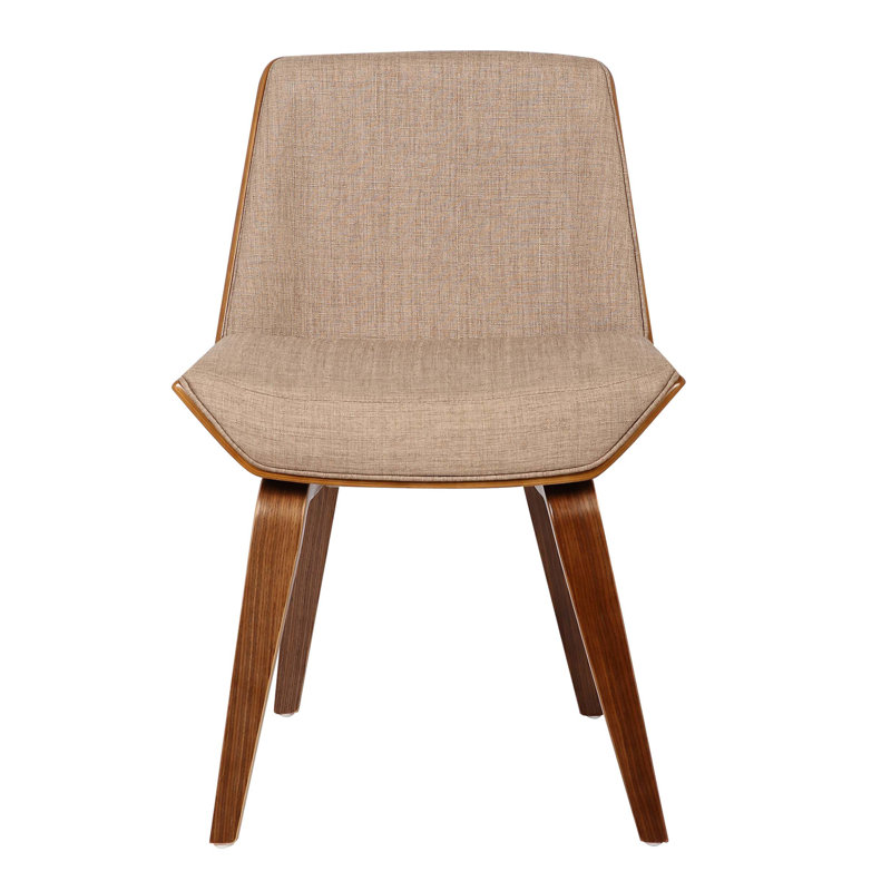 Terence 46cm H Polyester Blend Upholstered Side Chair, Beige