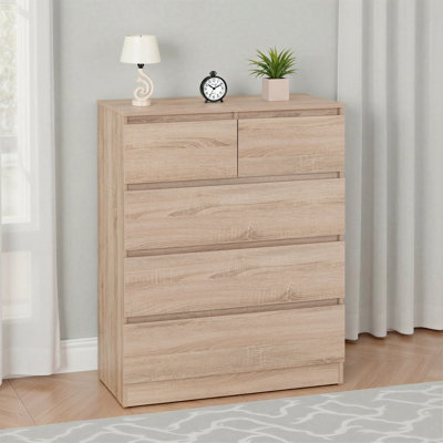 80 cm W Chest of 5 Drawers