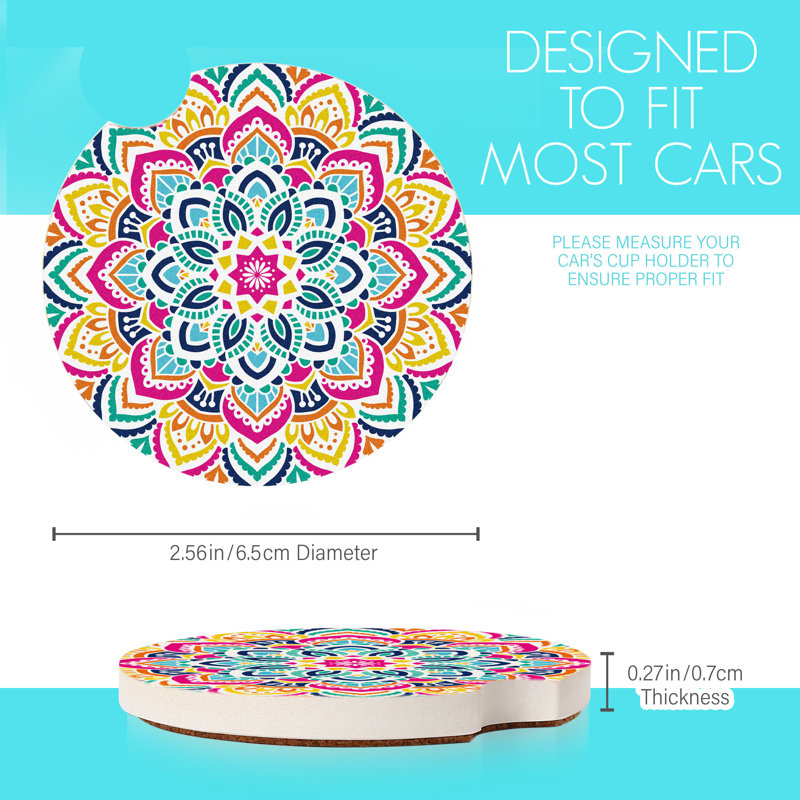 Earthenware Round 4 Piece Coaster Set