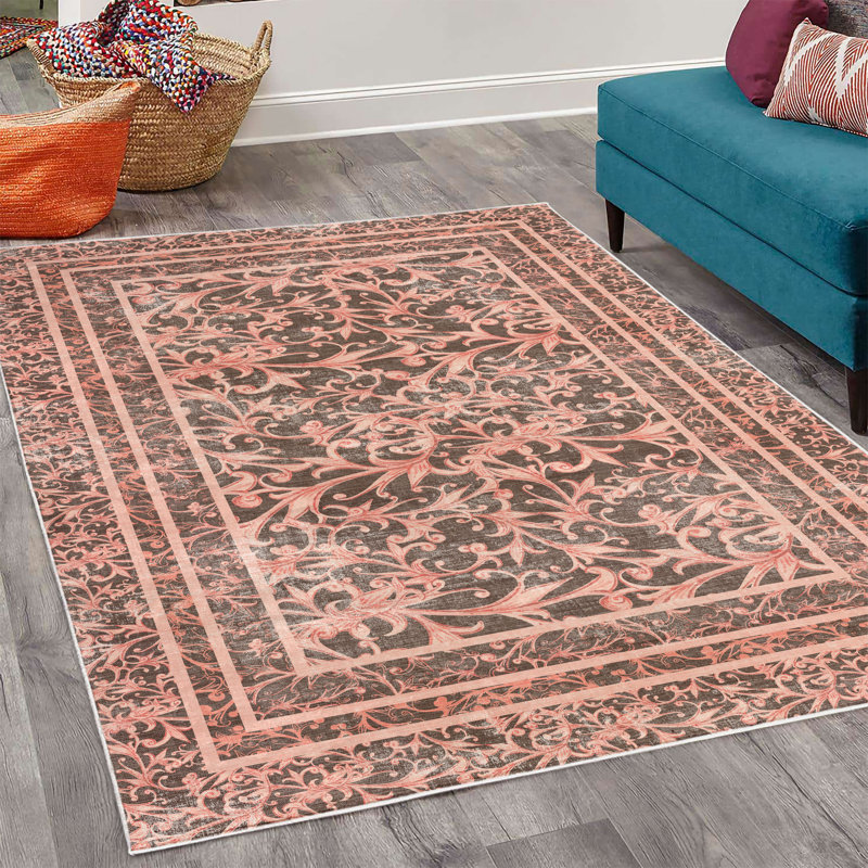 Tapis décoratif en ji, Rectangle 4 pi x 5 pi 5 po