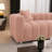 87" Modern Velvet Upholstered Sofa with Low Backrest, 3-Seater Couch-209083251