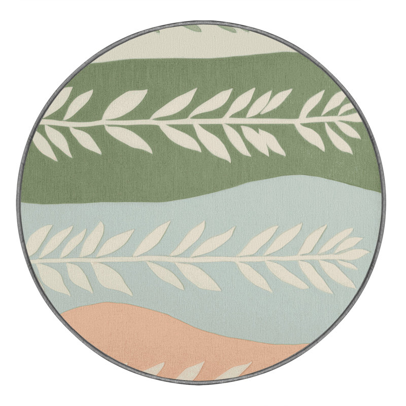 Subtle Fields Rug, Round 7'