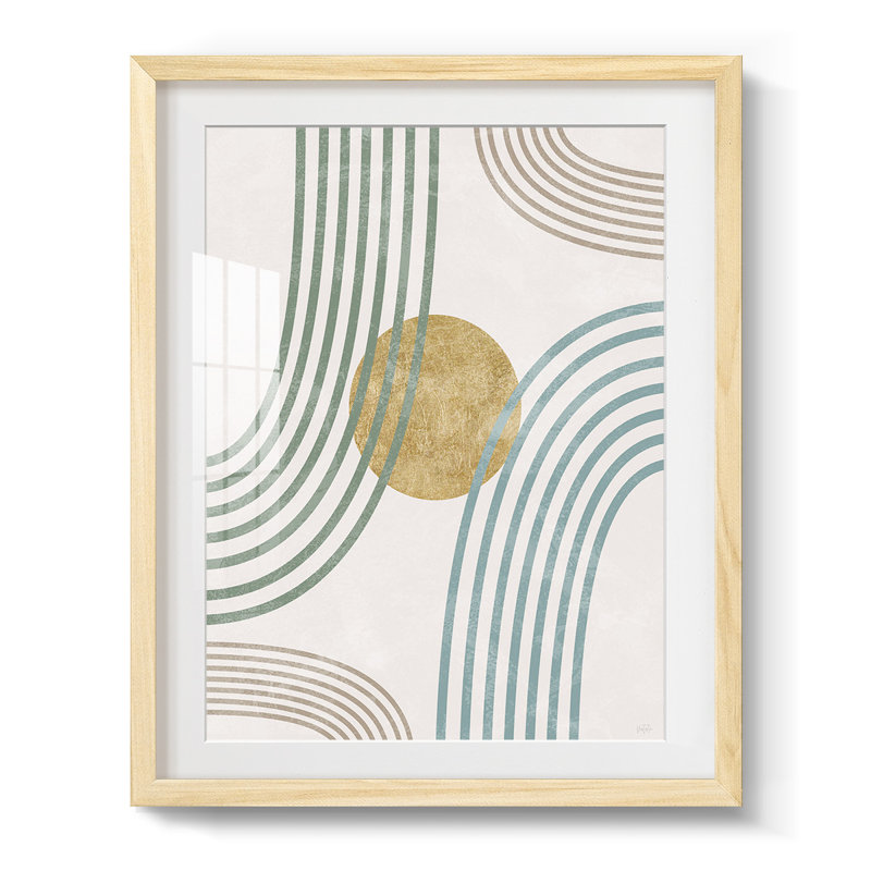 Débit moderne - impression encadrée, H 25,5 po x l 17,5 po, Naturel