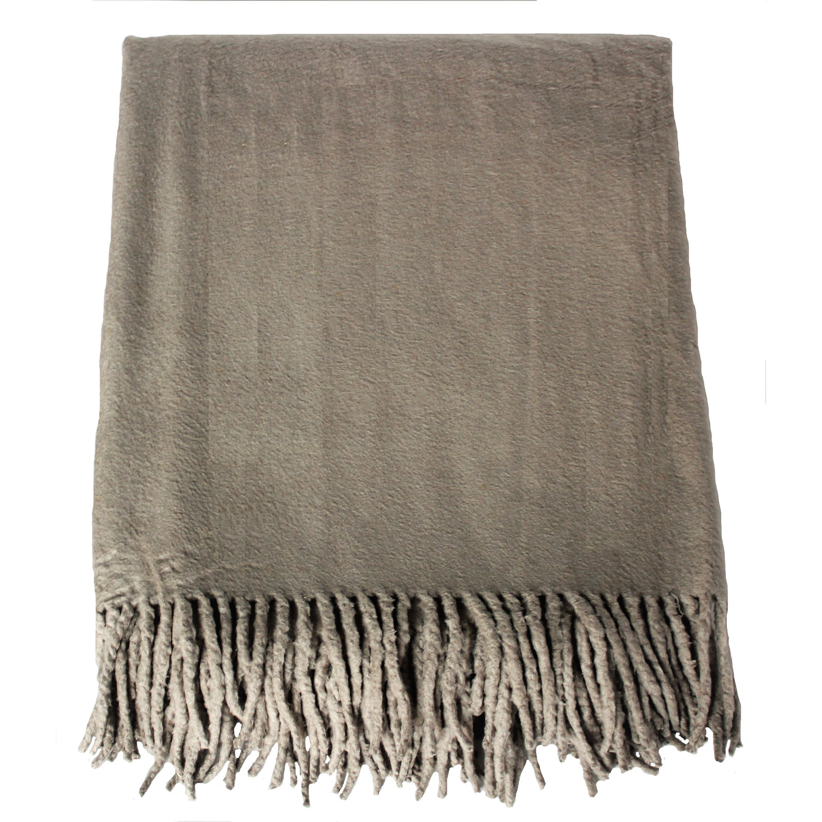 Adonia Silk Plain Weave / Muslin Throw Blanket, Gray