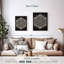 Impression sur toile noir et blanc Mandala-1381979271