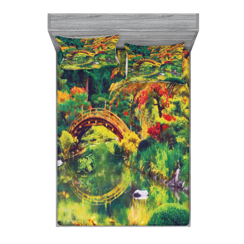 Microfiber Sheet Set, Queen Sheet Set with Fitted Sheet