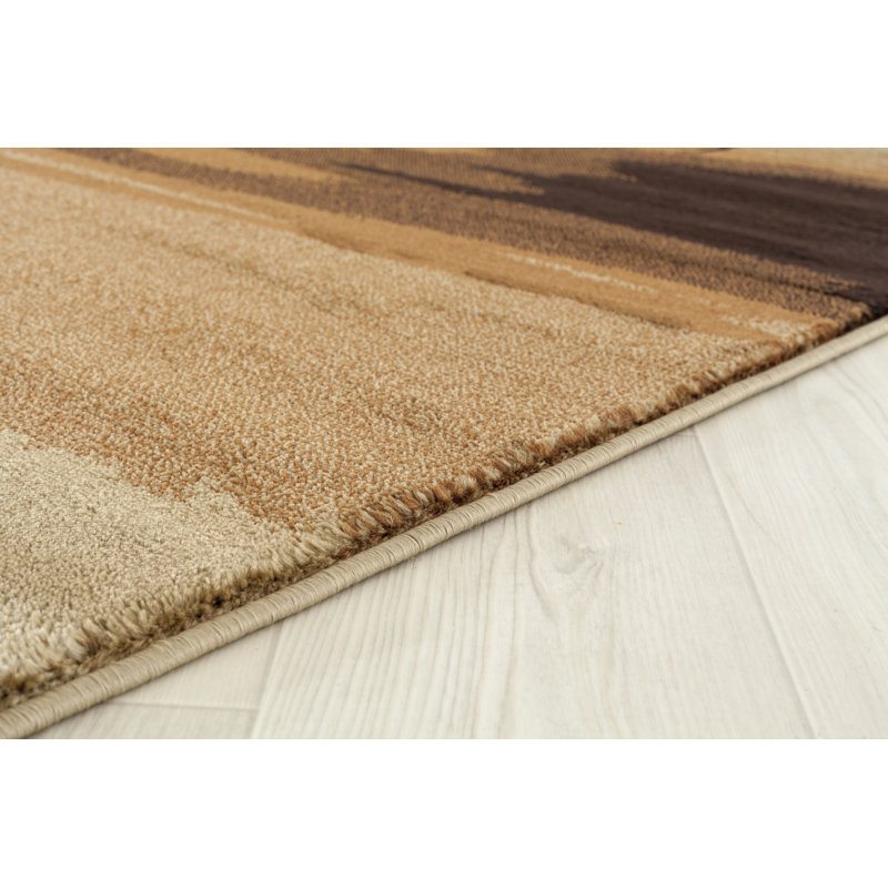 Tapis brun / beige / noir Pippen, Rectangle 1 pi 10 po x 3 pi